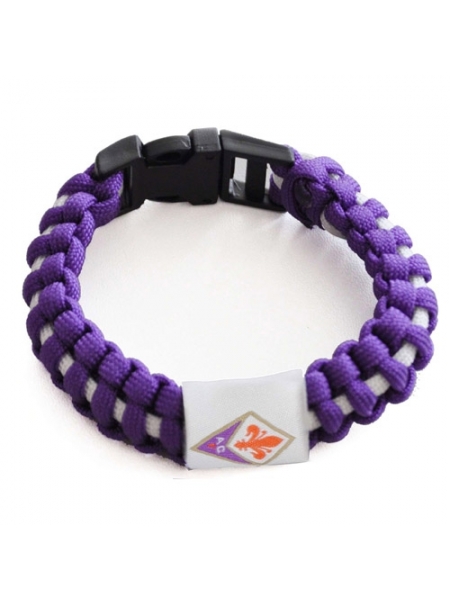 Bracciale corda intrecciata ACF FIORENTINA